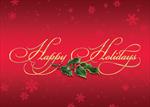 CA3919-Q<br>Holly Holiday Greetings